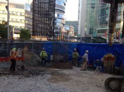 Temporary Pedestrian Bridge foundation project completed by Foundation Structures